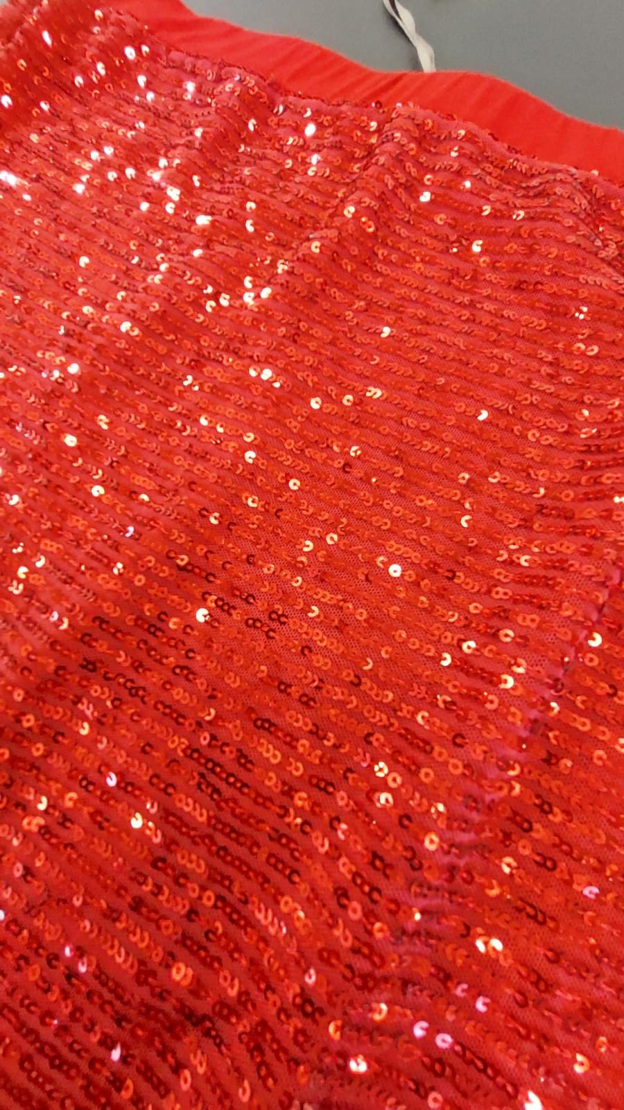 Gonna on sale paillettes rossa