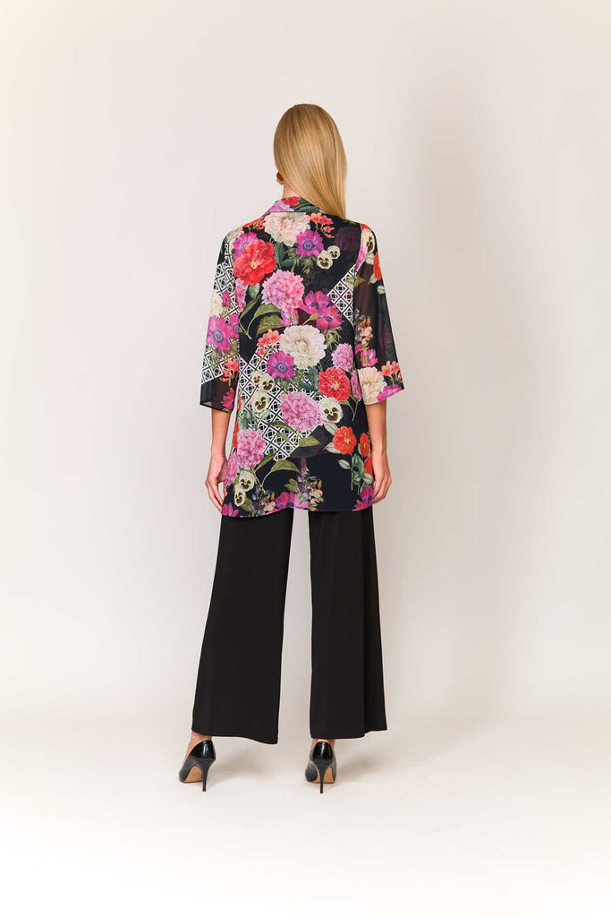 Pantalone viscosa largo con tasche