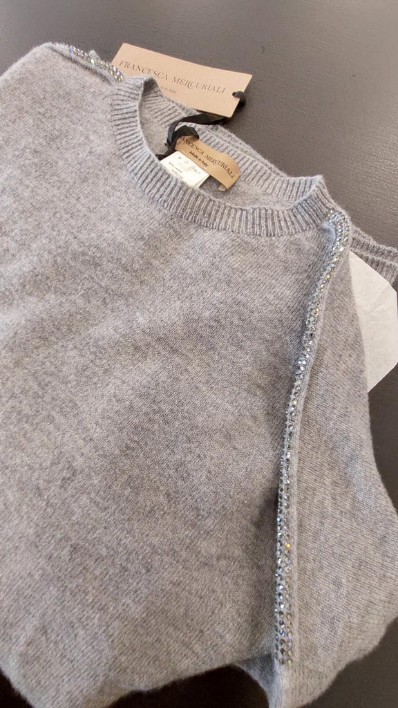 Completo Maxi-Maglia con pantalone in filato lana e cashmere