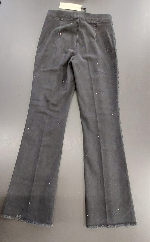 Jeans elasticizzato con strass