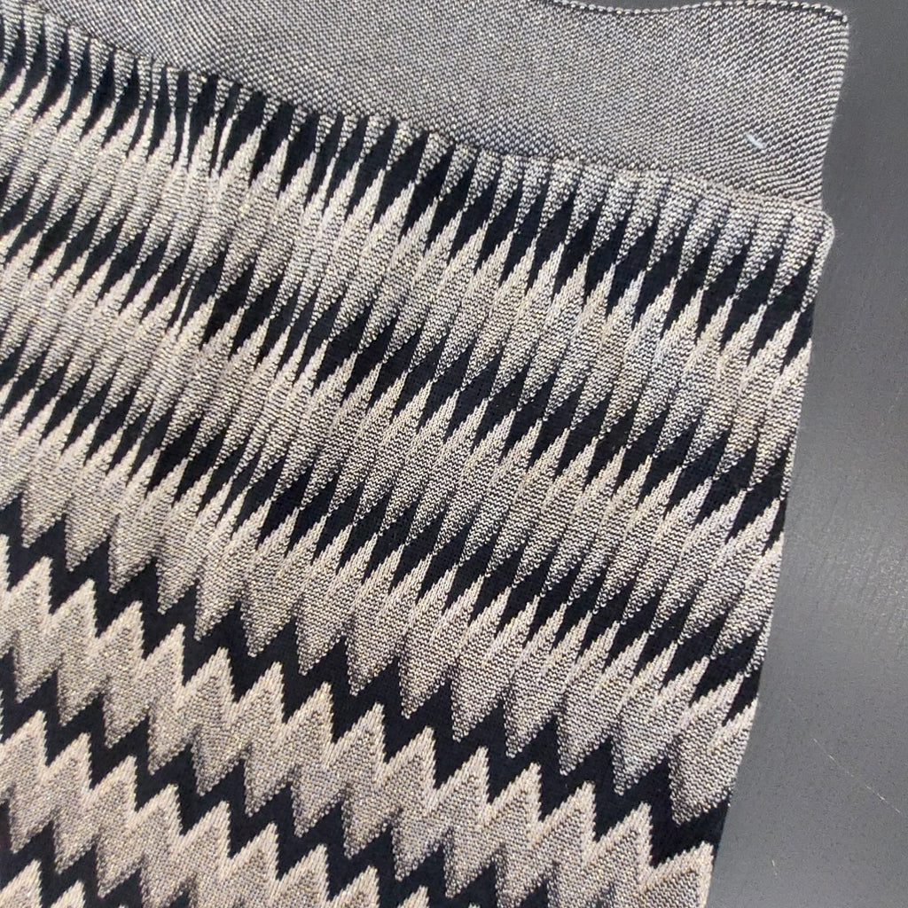 Gonna in filato lurex zigzag