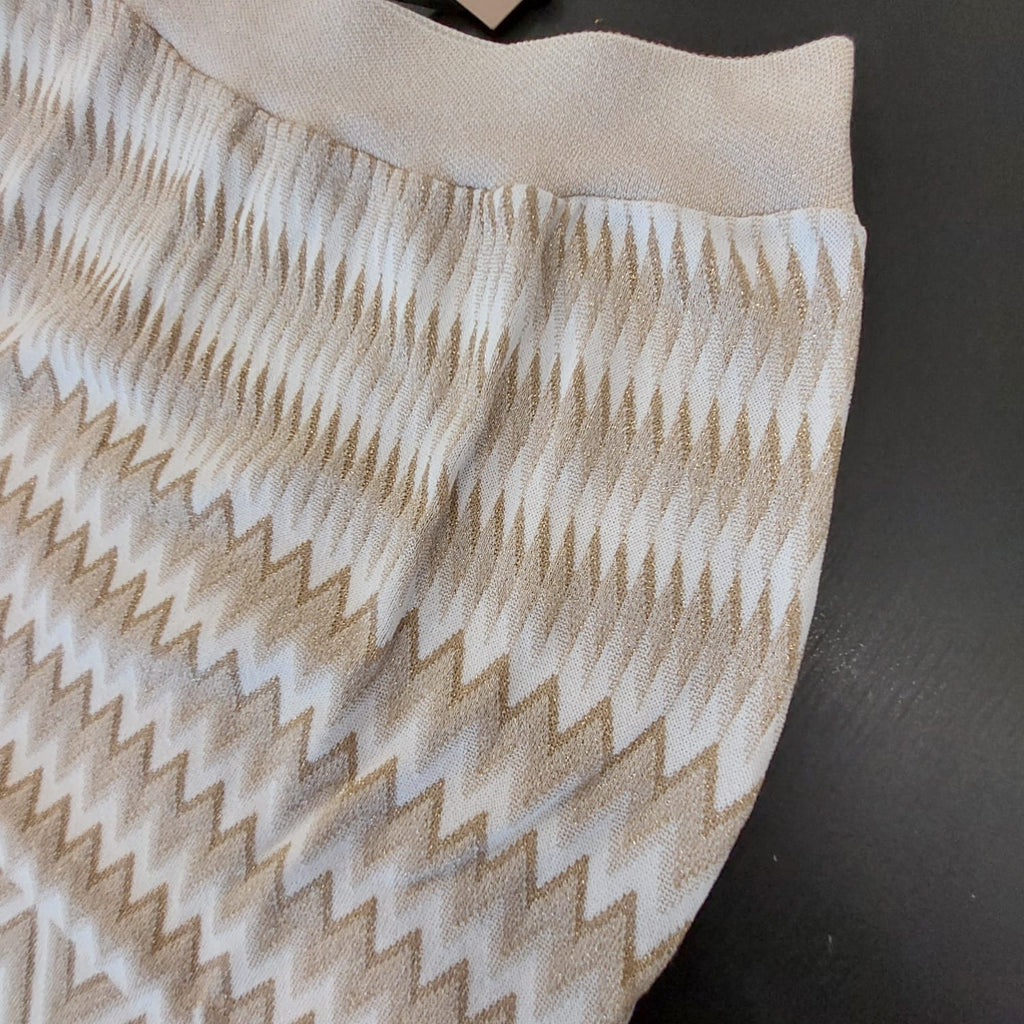 Gonna in filato lurex zigzag