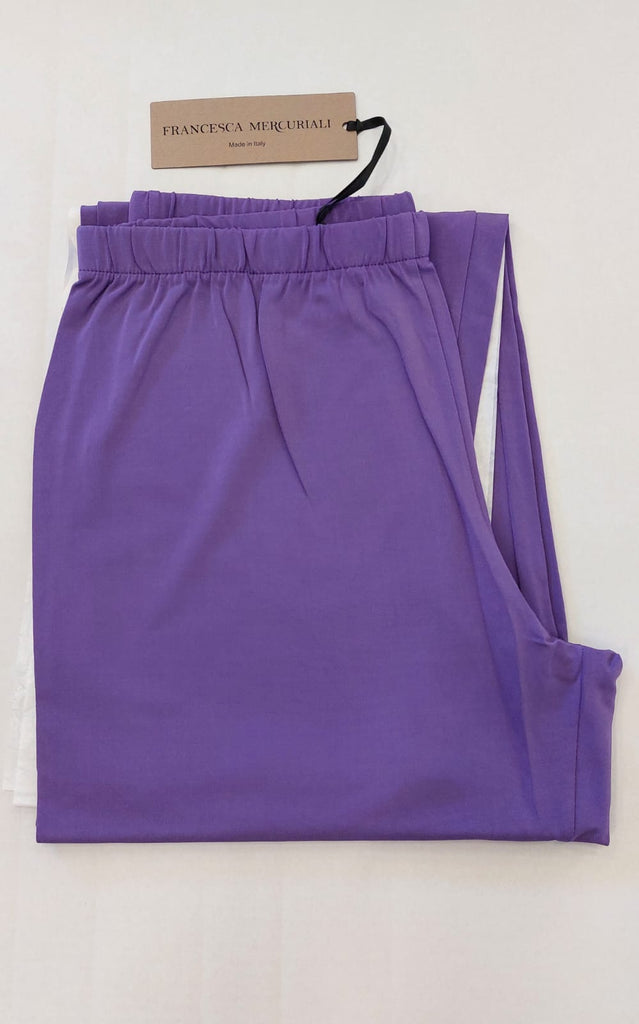 Pantalone in viscosa tinta unita